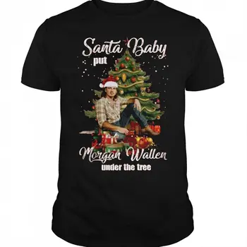 Classic Morgan Wallen Kalėdiniai medvilniniai Unisex visų dydžių marškinėliai 3D223