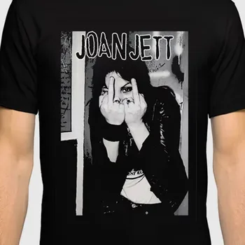 Joan Jett VTG juodi marškinėliai trumpomis rankovėmis Visi dydžiai nuo S iki 5Xl 1PT1200