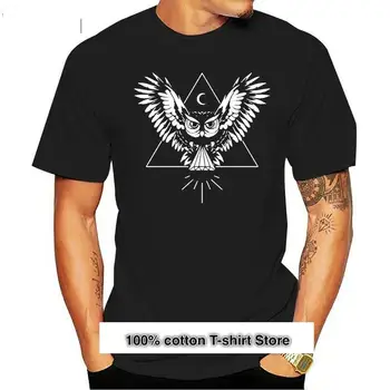 Camiseta de búho místico, Animal, Illuminati, pirámide de diamantes