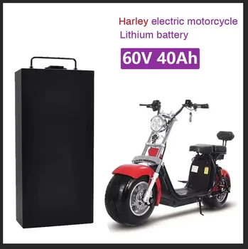 Harley elektromobilio ličio baterija vandeniui atspari 18650 baterija 60V 40Ah dviejų ratų sulankstomam Citycoco elektriniam paspirtukui