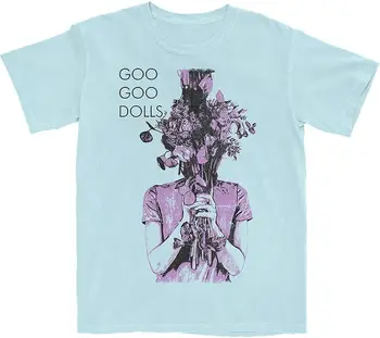 Goo Goo Dolls In Bloom Pastelinė šviesiai mėlyna S-234XL Nauji marškiniai FN1869 ilgomis rankovėmis