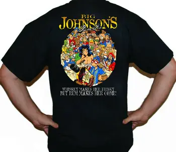 Big Johnson Rum Bar marškinėliai, Big Johnson Whiskey Shirt, Hawaii Beach Tiki Bar...