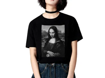 Mona Manson - Roko marškinėliai Marilyn Manson Mona Lisa Funny Unisex marškinėliai S-5Xl