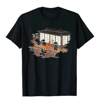 Marškiniai.Woot Unstealthiest Ninja marškinėliai Madingi vyriški marškinėliai Kawaii Vyriški drabužiai Medvilniniai marškinėliai Geek