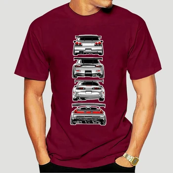 Fashion Hot Sale Japanese Classic Legend Car Tshirt 90's JDM R34 GTR Skyline RX7 NSX 350Z S2000 marškinėliai Trišakiai 6835X