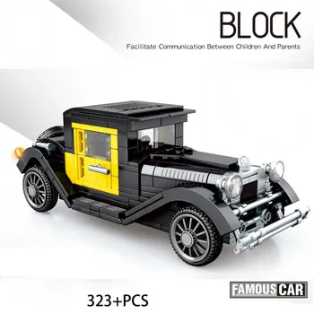 Technical Scale Classic Car 1929 Model A Building Blocks Assemble Vehicle Bricks Educational Toys Collection For Boys Gifts
