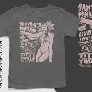Nuo sutemų iki aušros marškinėliai Santanico Pandemonium siaubo vampyrų vyrai