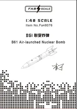 FAB FA48076 1/48 mastelis B61 Iš oro paleista branduolinė bomba BENDROJI DALIS