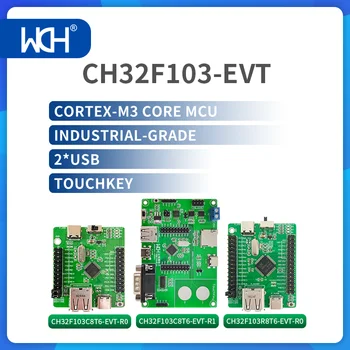 2Pcs/Lot CH32F103 EVT 32 bitų ARM Cortex-M3 Core Industrial-grade General MCU USB2.0 jutiklinis klavišas CAN I2C/USART/SPI ADC modulis