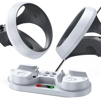 VR įkrovimo stotelė, skirta PS VR2 Sense valdiklio įkrovimo stovui VR žaidimų valdiklio įkrovimo dokui