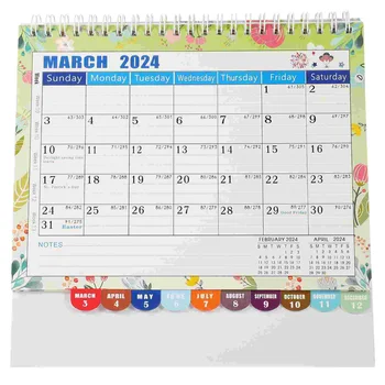 Office kalendorius Namų ūkio stalo kalendorius Kasdienis naudojimas Mėnesinis dekoratyvinis nuolatinis kalendorius Biuro priedas (amerikietiška versija)