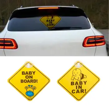 2021 Naujas KŪDIKIS LAIVE PVC čiulpia įspėjamojo ženklo ženklą Lipdukas Automobilio lango saugos skelbimų lenta