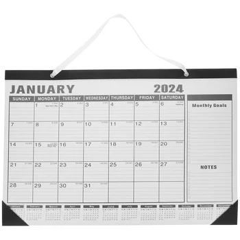 Kalendorius Anglų kalba Pakabinamas sieninis darbastalis Biuro priedai Popierius Mėnesinis kasdienis naudojimas