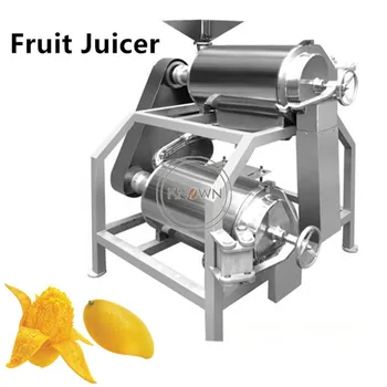 Komercinė vaisių sulčių gamybos mašina Mango vaisių sulčiaspaudė Minkštimo perdirbimas Plakimo celiuliozės mašina Aistra pardavimui