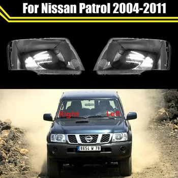 Automobilio pakaitinis priekinių žibintų dėklas Apvalkalo šviesos lempa Priekinio žibinto objektyvo dangtelis Priekinis žibintas Skaidrus žibinto gaubtas Nissan Patrol 2004 ~ 2011