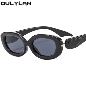 Oulylan Fashion Maži akiniai nuo saulės Moterys Prabangus prekės ženklas Dizaineris Ovalūs akiniai nuo saulės Vyrai Vintažiniai vairavimo akiniai Vyriški lauko akiniai