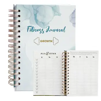 Fitness Notebook A5 Sturdy Workout Log Book To Track Gym Workout Log Book Hardcover Workout Planner For Training & Weighttleity