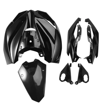Priekinis juodas automobilių aksesuaras Motociklas Viršutinis apvadas Priekinių žibintų kaubojaus nosies rinkinys Kawasaki Z1000 2014-2019