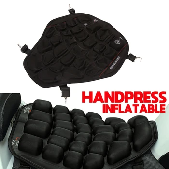 Universalus motociklo sėdynės pagalvėlės dangtelis 3D rankinis presas Pripučiamas oro padas Patogi smūgius sugerianti sėdynės apsauga