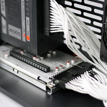 Metalinis dėklo dėžutės dėklas, skirtas Thunderbolt 3/4 GPU doko vaizdo plokštei, išplėstinei Th3p4g3max su OLED ekrano temperatūros reguliavimo ventiliatoriumi