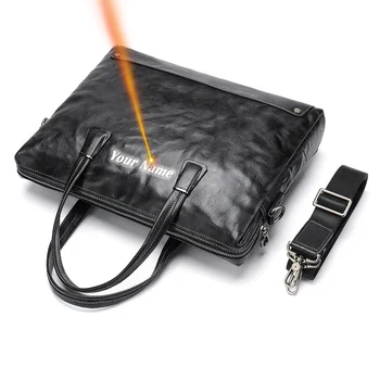Nešiojamojo kompiuterio krepšys 15,6 colio natūralios odos portfelis vyrams Kompiuterio dokumentai Pasiuntinių krepšiai Verslo pečių rankinė
