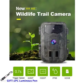 Medžioklės tako kamera 32MP 1080P 940nm infraraudonųjų spindulių naktinio matymo judesio aktyvuotas paleidimo įtaisas Apsaugos kamera Lauko laukinės gamtos nuotraukų spąstai