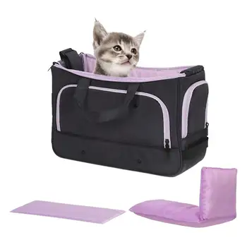 Pet Backpack Carrier Cat Bag Kuprinė kelionėms Kvėpuojanti naminių gyvūnėlių nešiotoja Kuprinė Kačių vežėjas Kelioninės rankinės mažoms vidutinėms