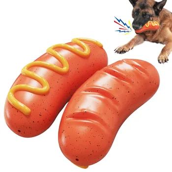 2023 Nauja dešra Šunų kramtomieji žaislai TPR Nesunaikinamas šunų dantų šepetėlis Žaislinis Squeaky Fun Interaktyvus šunų žaislas mažiems vidutiniams dideliems šunims