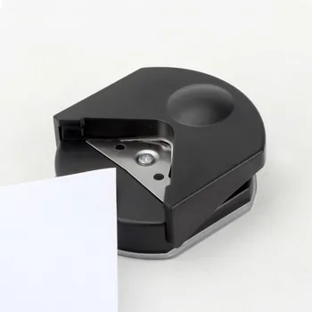 R4mm Juoda apvalaus kampo apdaila Popieriaus perforavimo kortelių nuotraukų dėžutės pjaustytuvo įrankis