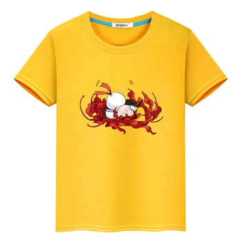 Žaidimas Onmyoji Paperman Animaciniai marškinėliai 100% medvilnė Aukštos kokybės vasariniai marškinėliai berniukams/mergaitėms Patogūs minkšti marškinėliai Kawaii Spausdinti