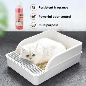 300G Kačiuko tualeto valymas, kačių kraiko dezodoranto karoliukas, artefaktas Naminių gyvūnėlių kvapas Aktyvuota anglis sugeria, Katės smėlis dvokia