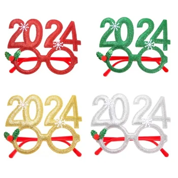 Šaunūs kostiuminiai akiniai Kalėdiniai lęšiai Naujųjų metų vakarėlio nuotraukų rekvizitai Snaigė Karaokės vakarėlis Akiniai Cosplay aksesuarai