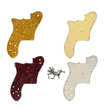 XinYue Custom Guitar Parts For Left Hand US FD 72Tele Deluxe Reissue Guitar Pickguard Without Pickup Replacement Multiple Colors