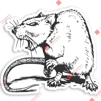 Animacinis filmas Piktos žiurkės Vinilo lipdukai - graužikų piktos žiurkės Baisus nešiojamojo kompiuterio lipdukas Motociklas Dekals Automobilio lipdukas