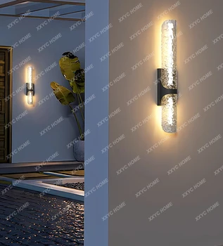 Balkono sieninis šviestuvas Saulės lauko sieninis šviestuvas Vandeniui atsparus durų priekinis žibintas