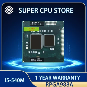 Intel CPU laptop i5-540M CPU 3M Cache Nuo 2,53 GHz iki 3,066 GHz i5 540M rPGA988A procesorius Suderinamas su HM57 HM55 QM57