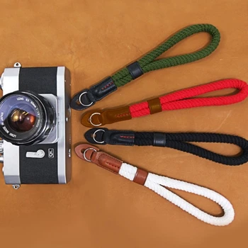 Kelių spalvų nailoninės virvės fotoaparatas Rankinis riešo dirželis Dirželis DSLR tiltas Kompaktiška virvė