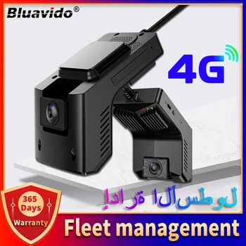 Bluavido 4G paslėptas automobilio prietaisų skydelis FHD 1080P vaizdo registratorius IR naktinio matymo GPS registratorius Dviguba kamera WiFi tiesioginis stebėjimas Taksi DVR