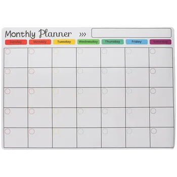 Kalendoriaus šaldytuvas lengvai ištrinamas Magnetinė kalendoriaus rašymo lenta Magnetinė pranešimų lenta Tvarkaraščio planavimo lenta
