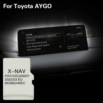 X-NAV Sat Nav 2023 Žemėlapiai GPS navigacija Europa JK RU 8GB skirta Toyota AYGO Updat e Žemėlapiai PZ41C-EU330-0Y Automobilis