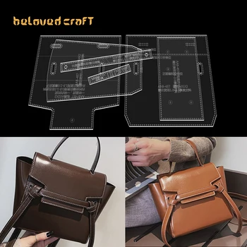 BelovedCraft-Leather Bag Pattern Making with Acrylic Templates for Single-shoulder Crossbody Bag, Catfish Bag