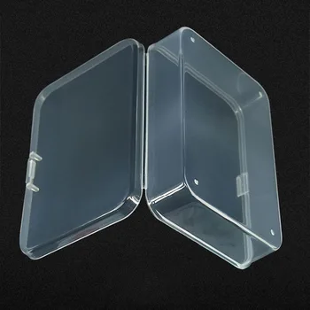 Organizatorius Skaidrus stačiakampis dėklas 5vnt plastikinė dėžutė papuošalų pakuotė Priėmimo saugojimo konteinerio laikytojas skaidrus