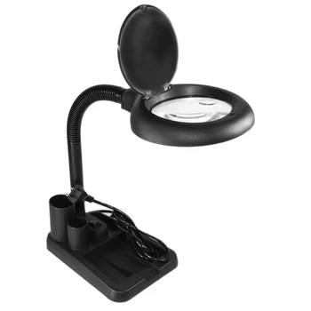 LED didinamoji lempa 5X 10X didintuvas su šviesa stalas ir stalinė lempa grindų stovas reguliuojamas didinamasis stiklas Rea