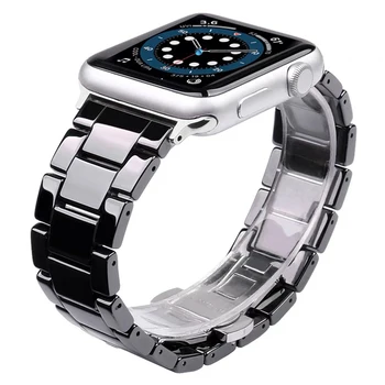 Correa skirtas apple watch 44mm 40mm band iwatch se series 6 5 4 3 42mm 38mm dirželis Keraminė apyrankė Apple Watch 6 apyrankės