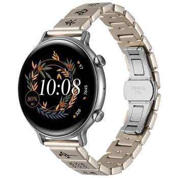 20mm 22mm metalinė laikrodžių apyrankė, skirta Samsung Galaxy Watch 6 5 4 40mm 44mm Huawei Watch 4 3/GT3 Pro Amazfit GTS/GTR 3 4 4Pro apyrankė