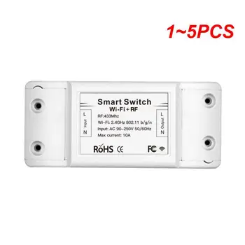 1~5PCS Tuya RF433+WIFI belaidis nuotolinio valdymo pultas Smart Switch Smart Life APP Alexa Home MS-101WR 90-250V