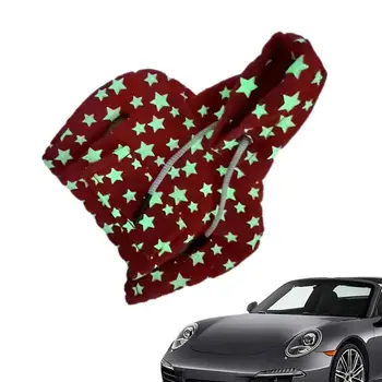 Automobilio pavarų perjungimo dangtelis Hoodie juokingas megztinis su gobtuvu pavarų perjungimui Universalus perjungimo rankenėlės dangtelis Švytėjimas tamsiose žvaigždėse Perjungiklio dekoras