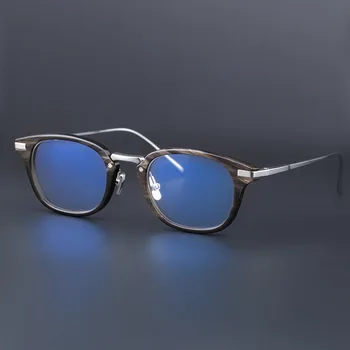 2023 Retro akinių rėmeliai vyrai aukštos kokybės 925 sidabro dizainerio optiniai akiniai Trumparegystė skaitančios moterys individualizuoti akiniai