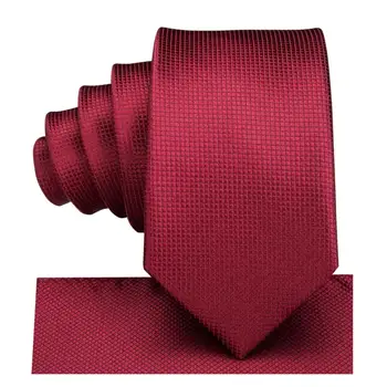 Šilkinis kaklaraištis vaikams Raudonas solidus prabangus dizaineris Handky Child Necktie 120CM Ilgas 6CM platus mados vakarėlis Dropship Hi-Tie