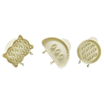 Mini rankinio pyrago formų rinkinys Grotelių kišeninis pyrago presas Patvarus ABS plastikinės tešlos formos mini rankinis pyragas